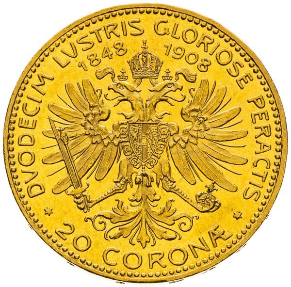 20 Korona 1848-1908 - revers