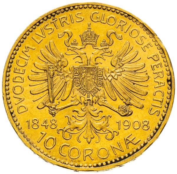 10 Korona 1848-1908 - revers