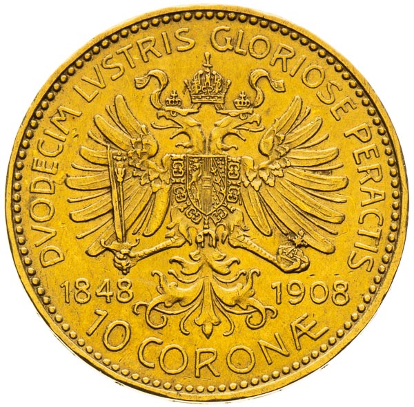 10 Korona 1848-1908 - revers