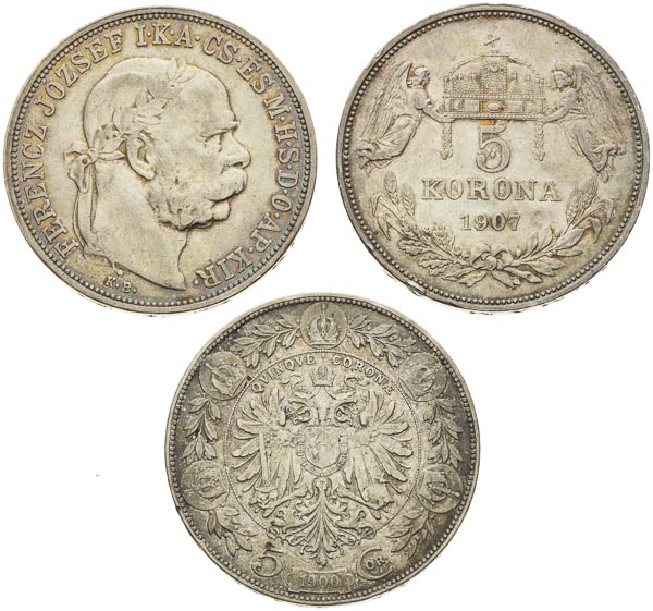 5 Korona (3 ks) - avers