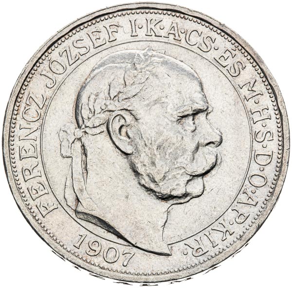 5 Korona 1907 - avers