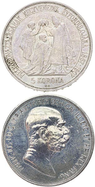 5 Corona 1907 KB, 1908 (2 pcs) - back