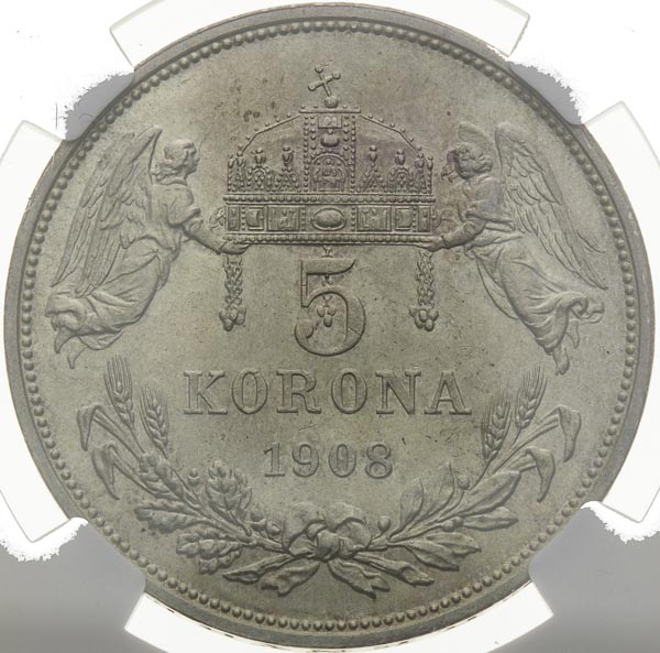 5 Corona 1908 - back