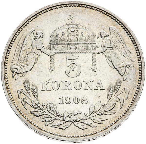 5 Corona 1908 - back