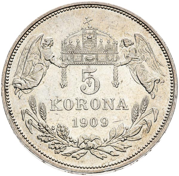 5 Corona 1909 - back