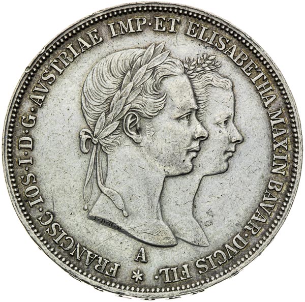 2 Gulden 1854 - front