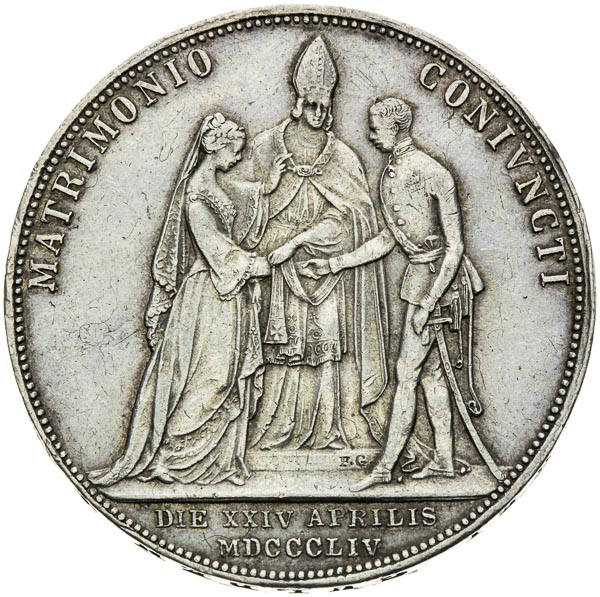 2 Gulden 1854 - back