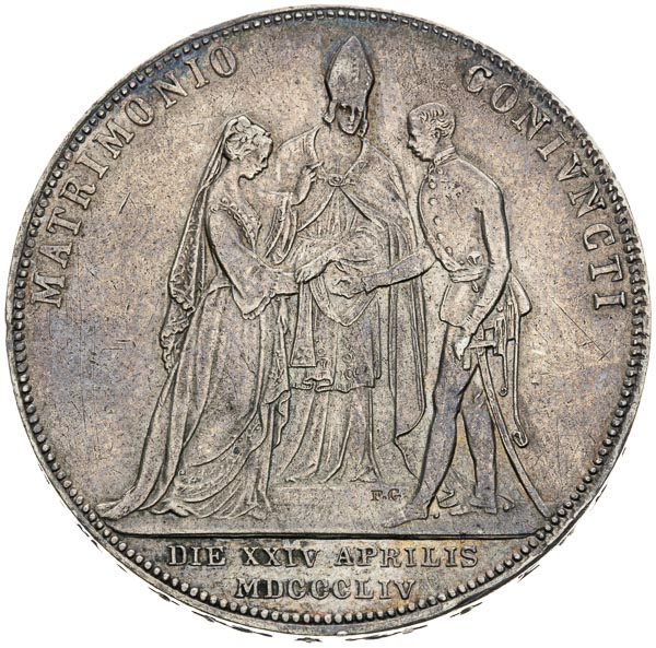 2 Gulden 1854 - back