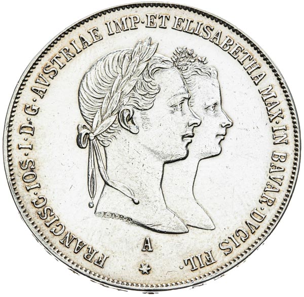 Gulden 1854 - front