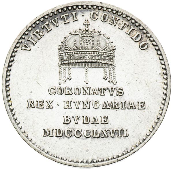 Silver Token 1867 - back
