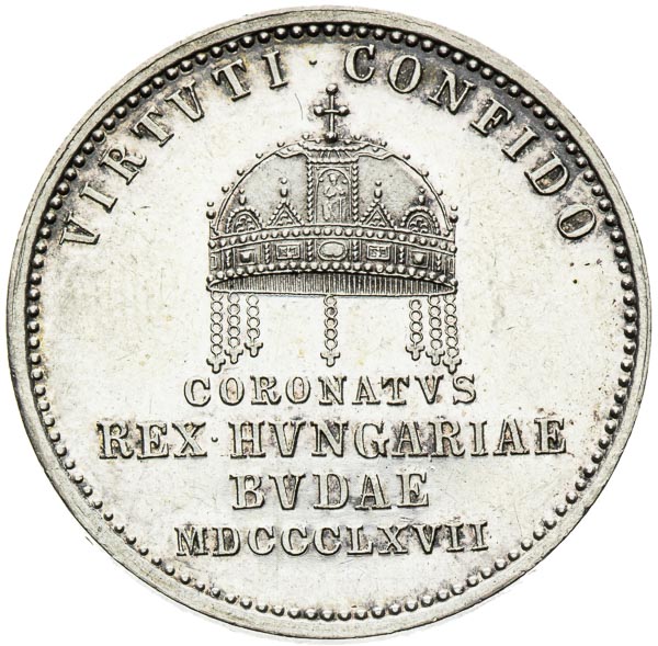 Silver Token 1867 - back
