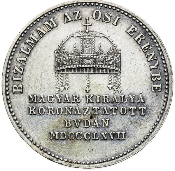 Silver Token 1867 - back