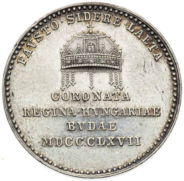 Silver Token 1867 - back