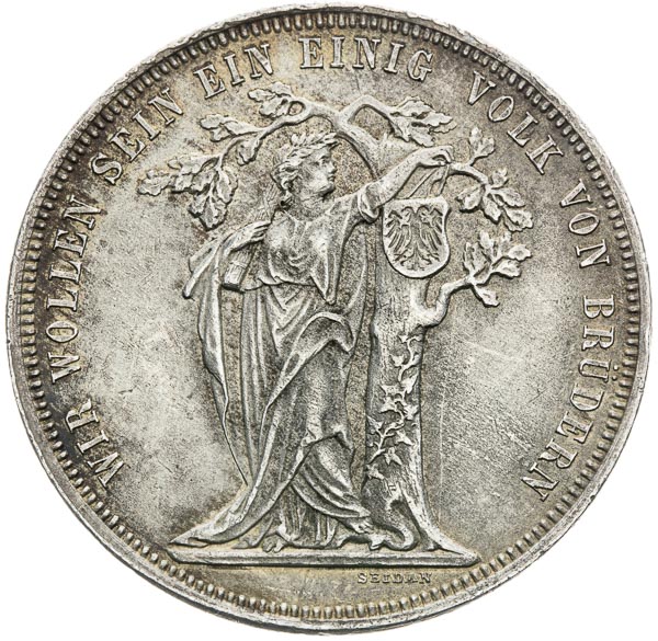 Silver medal 1868 (Federal thaler) - front