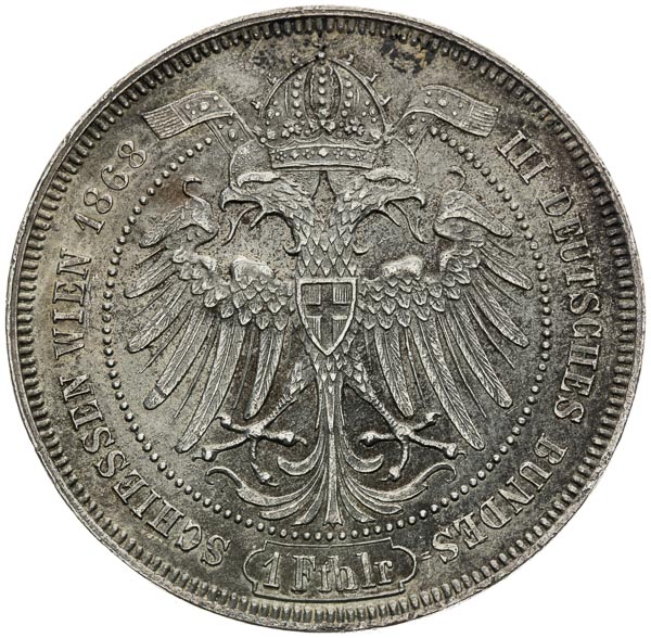 Silver medal 1868 (Federal thaler) - back