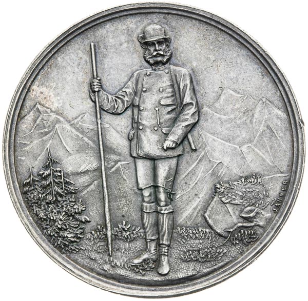 Silver Medal 1889 (2 Gulden) - back