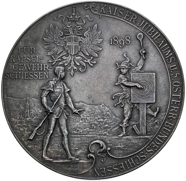 Silver medal 1898 - back