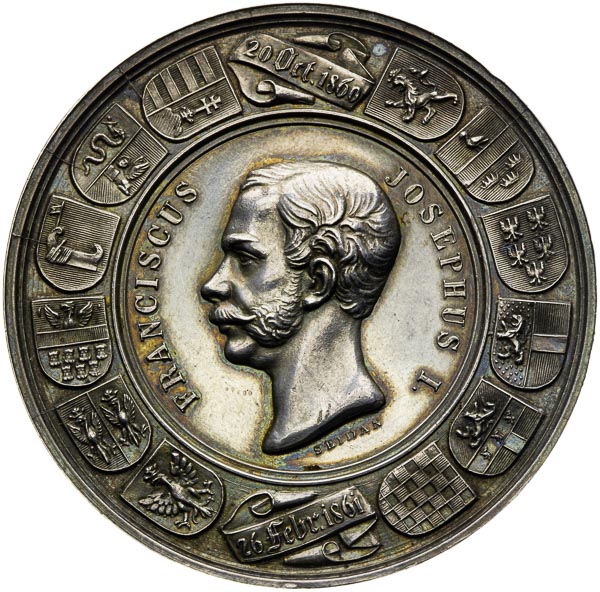 Silver medal 1861 - front