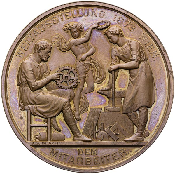 Medal 1873 - back