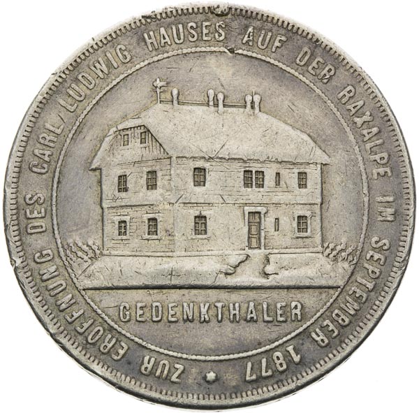 Silver medal 1877 (Thaler) - back