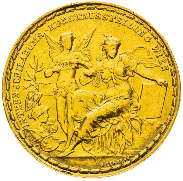 Gold medal 1888 - back