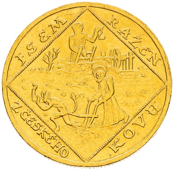 Gold medal 1928 (2 Ducats) - front