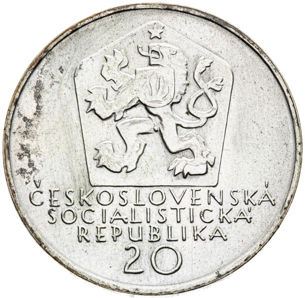20 Koruna 1972 (variant) - front