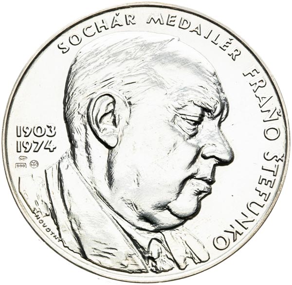 Silver medal 1990 - front