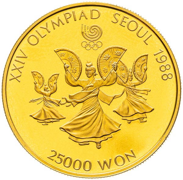 25000 Won 1987 - front