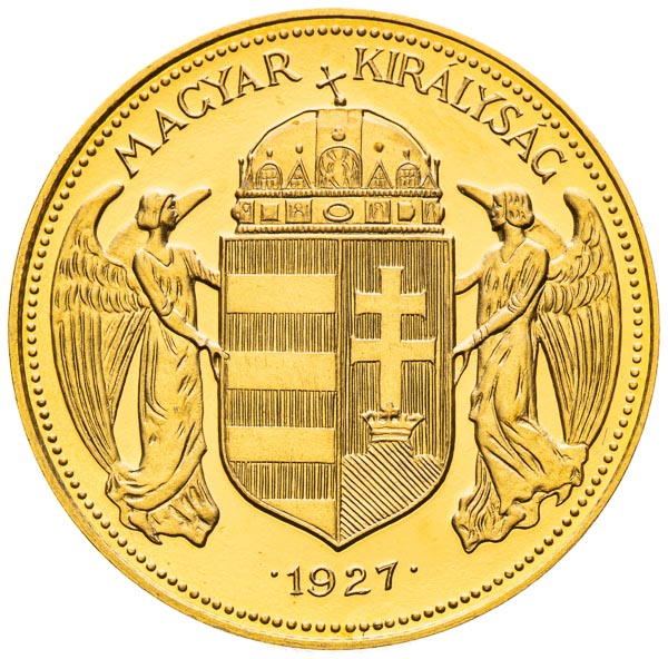 10 Pengö 1927 (Pattern strike) - front