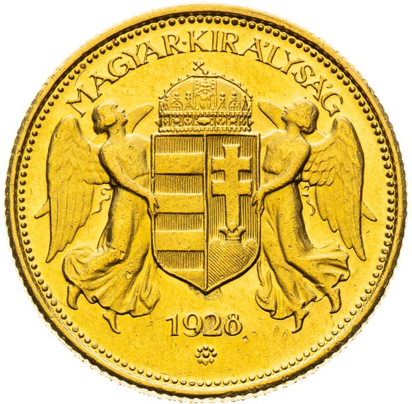 20 Pengö 1928 (Pattern strike) - back