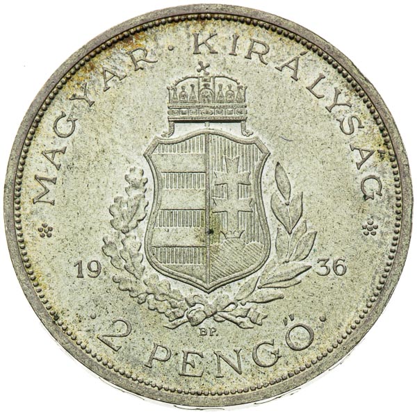 2 Pengö 1936 - back