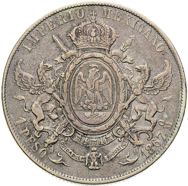 Peso 1867 - revers