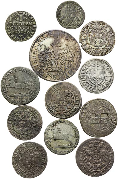 Silver coins (12 pcs) - front