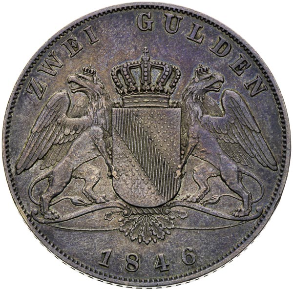 2 Gulden 1846 - revers