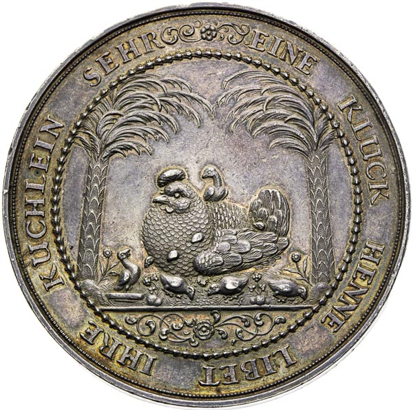 Stříbrná medaile (17. st.) - avers