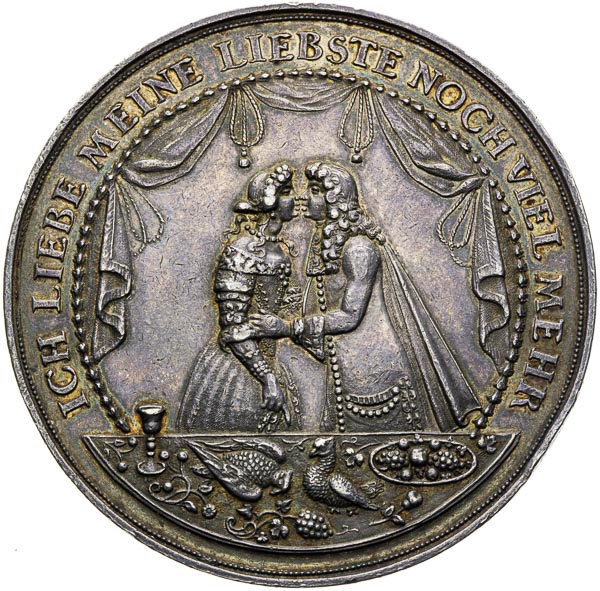 Stříbrná medaile (17. st.) - revers