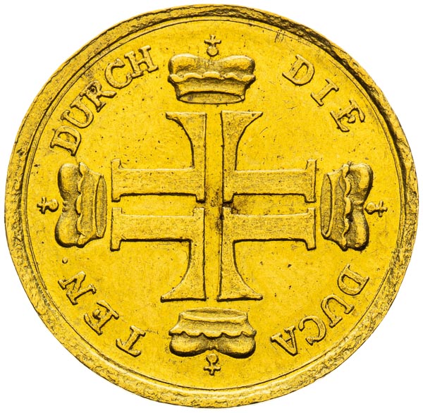 Dukát (1750) - revers