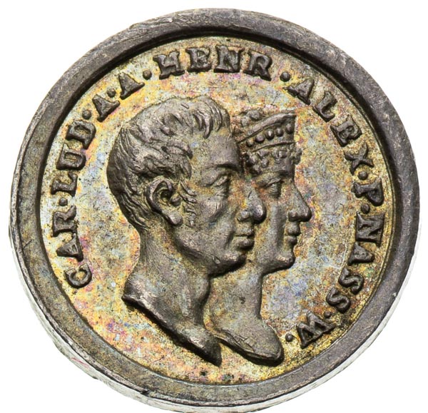 Silver medal 1815 - front