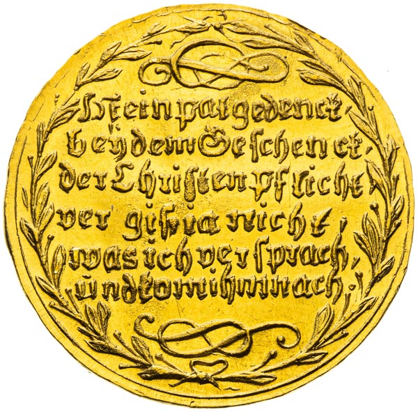 Zlatá medaile  - revers