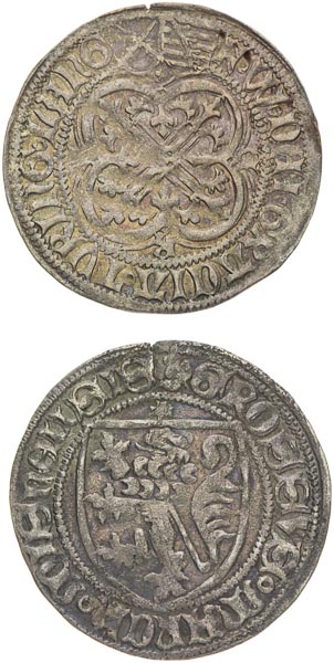 Meissen Groschen (2 pcs) - back