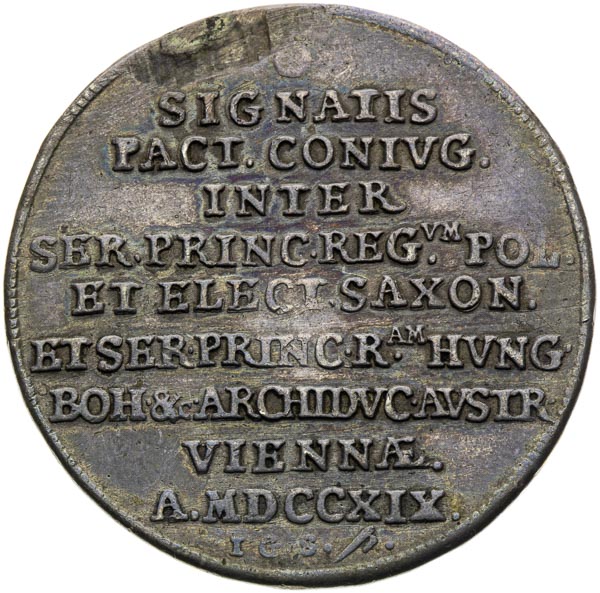 Silver medal 1719 - front