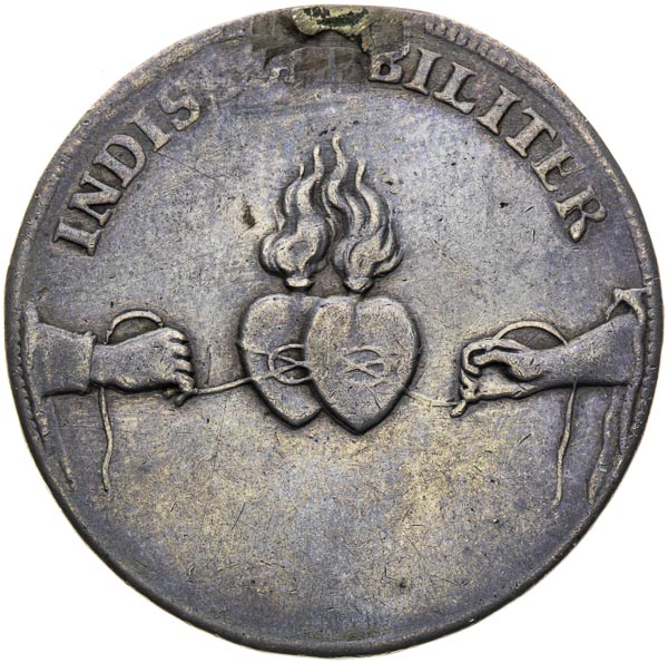 Silver medal 1719 - back