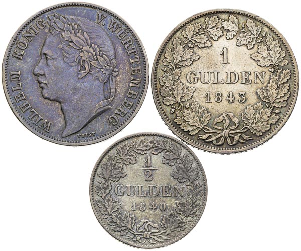 Silver coins (3 pcs) - front