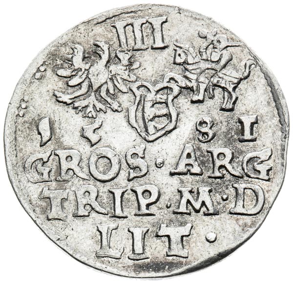 3 Groschen 1581 - back