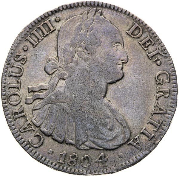 8 reales 1804 - front