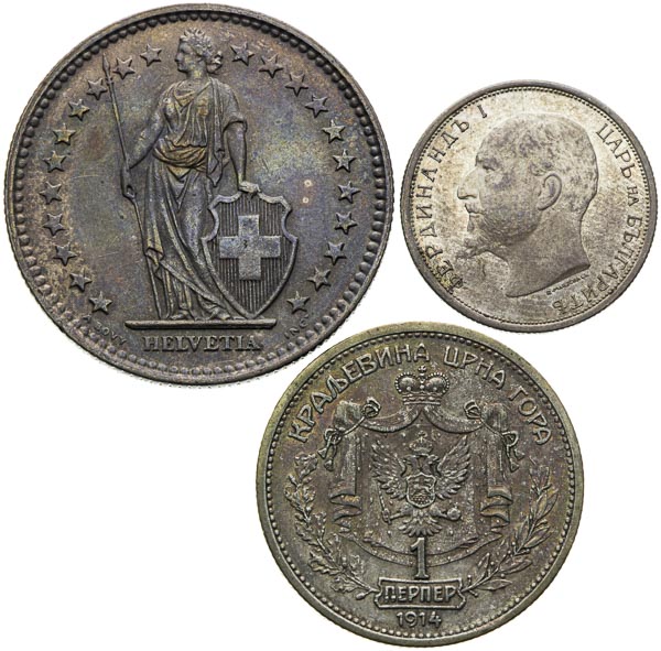 Silver coins (3 pcs) - front