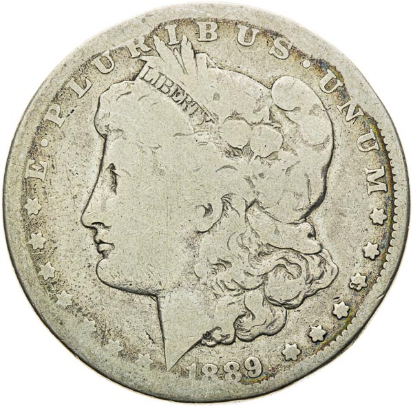 Morgan Dollar 1889 CC - front