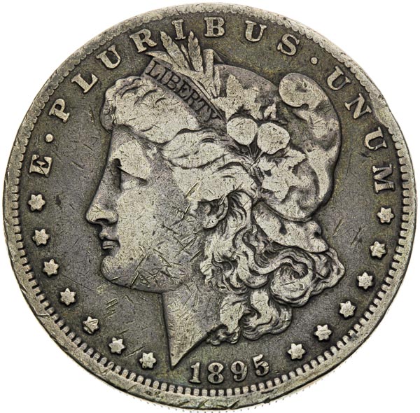 Morgan Dollar 1895 O - front