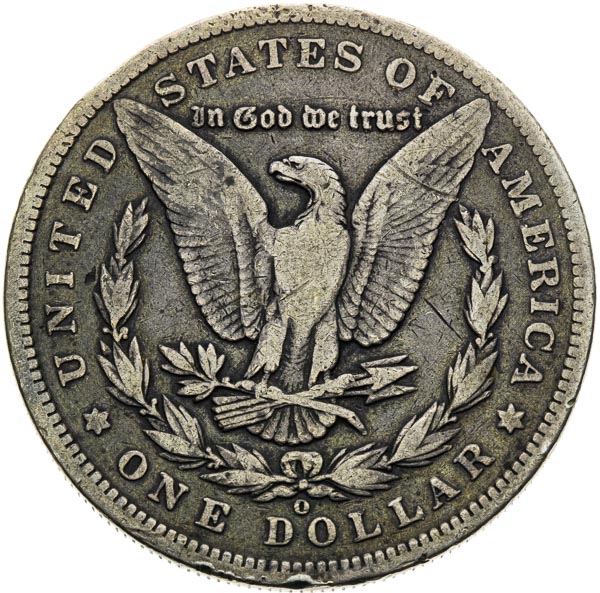Morgan Dollar 1895 O - back